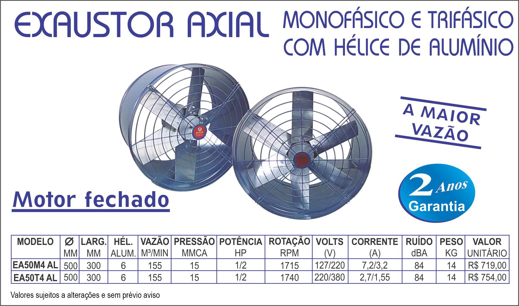 
EXAUSTOR AXIAL INDUSTRIAL